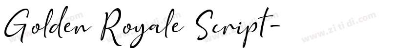 Golden Royale Script字体转换